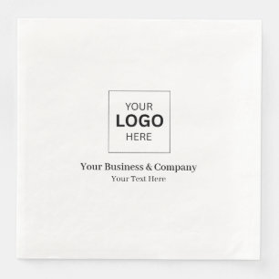 Serviette En Papier Modèle de logo d'entreprise personnalisé