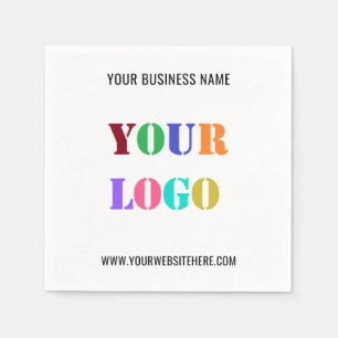 Serviette En Papier Modèle de serviettes promotionnelles du logo de l'
