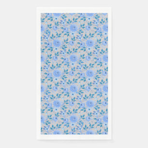 Serviette En Papier Modèle floral.06.FR. Lbluex4. BG hors ligne