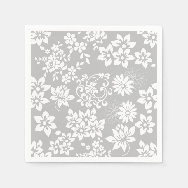 Serviette En Papier Modèle floral.b (Devant)
