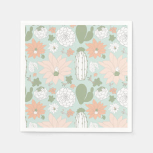 Serviette En Papier Modèle floral Cactus