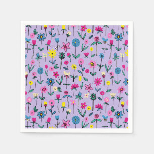 Serviette En Papier Modèle Floral pour enfants mignons
