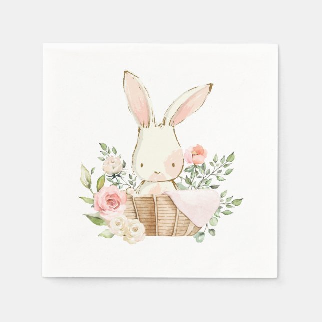 Serviette En Papier Modèle lapin lapin (Devant)