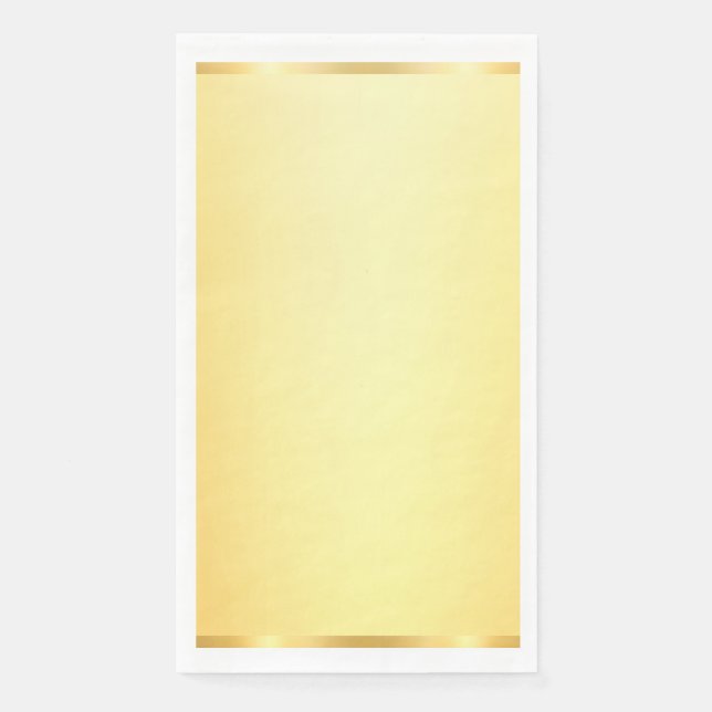 Serviette En Papier Modèle vierge moderne or faux glamour (Devant)