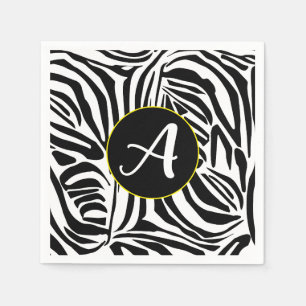 Serviette En Papier Modèle Zebra