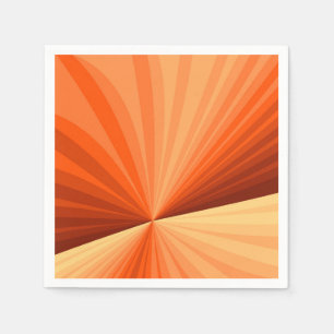Serviette En Papier Moderne Abstrait Orange Rouge Vanille Graphique Fr