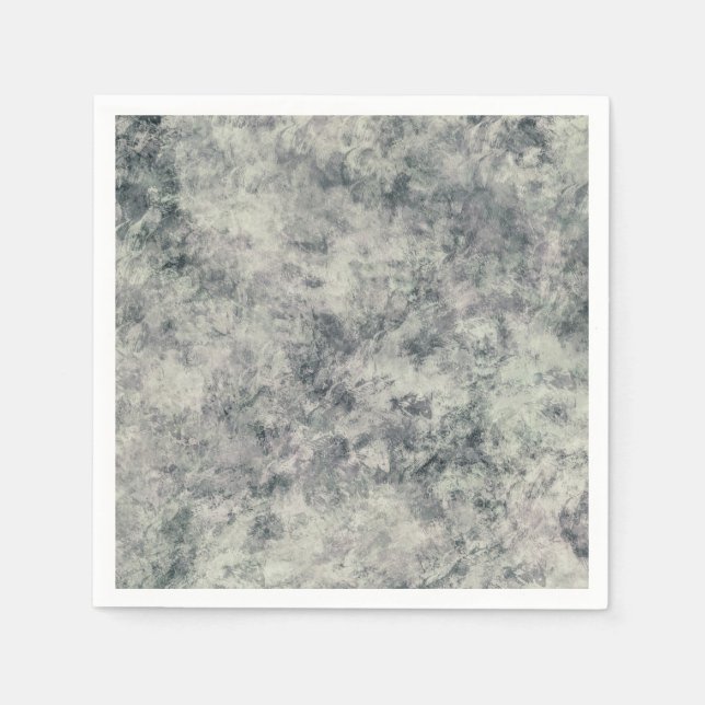 Serviette En Papier Moderne Abstrait Texturé Gris Lavande Vert Sauge (Devant)