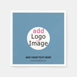 Serviette En Papier Moderne Ajouter Votre Logo Promo Personnalisable D