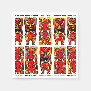 Serviette En Papier Mog Mog Tiki Guerrier serviettes