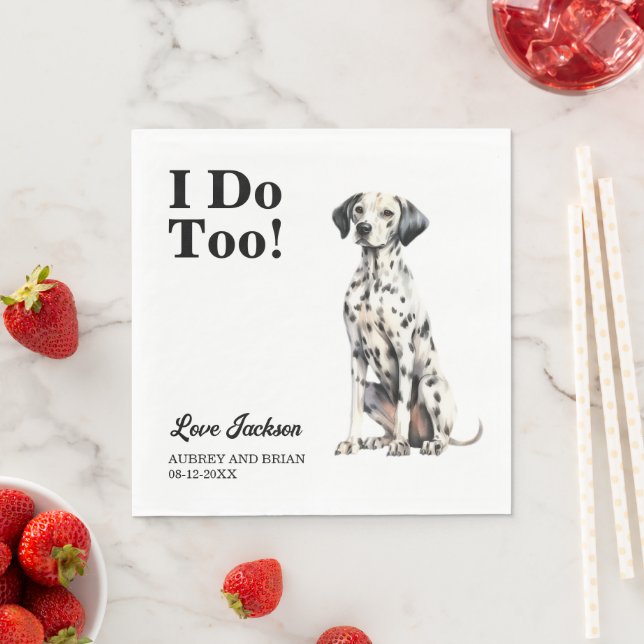 Serviette En Papier Moi Aussi ! Mariage pour animal de compagnie Dalma (En situation)
