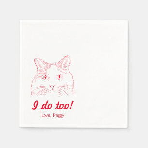 Serviette En Papier Moi aussi ! Napkins Mariage
