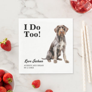 Serviette En Papier Moi Aussi ! Pointeur À poils durs allemand animal