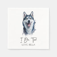 Moi Aussi ! Sibérie Husky Chien Mariage animal de 