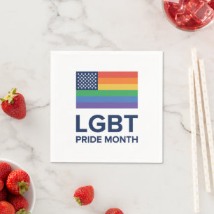Serviette En Papier Mois de la fierté LGBT  États-Unis