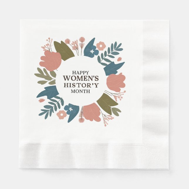 Serviette En Papier Mois de l'histoire des femmes (Devant)