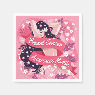 Serviette En Papier Mois de sensibilisation au cancer du sein
