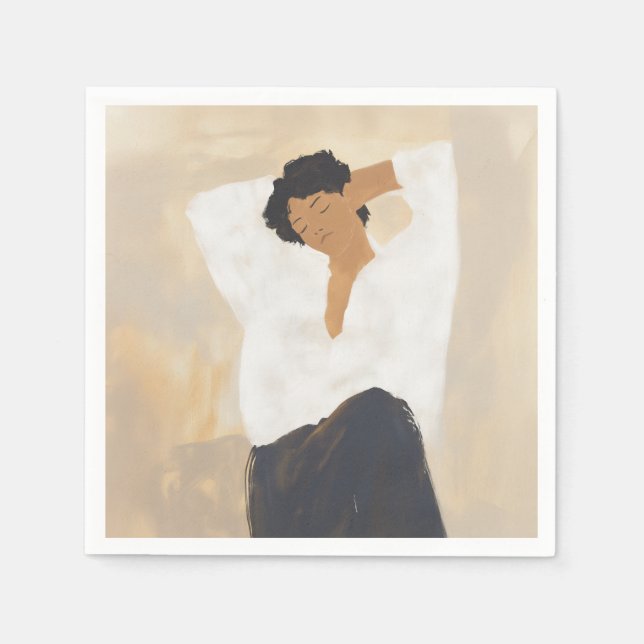 Serviette En Papier Moment calme (Devant)