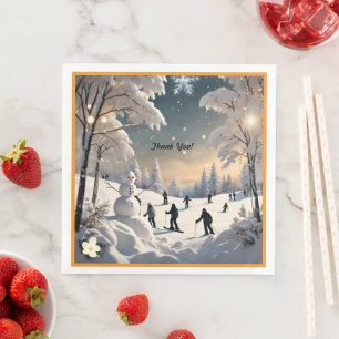Serviette En Papier "Moments baisés par le gel"