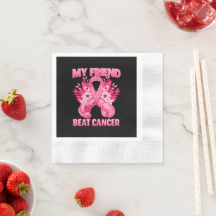 Serviette En Papier Mon ami a vaincu le cancer
