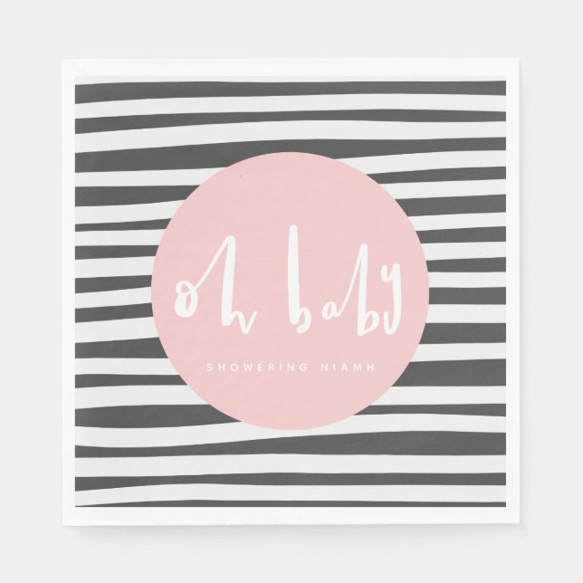 Serviette En Papier Mon bébé, baby shower (Devant)