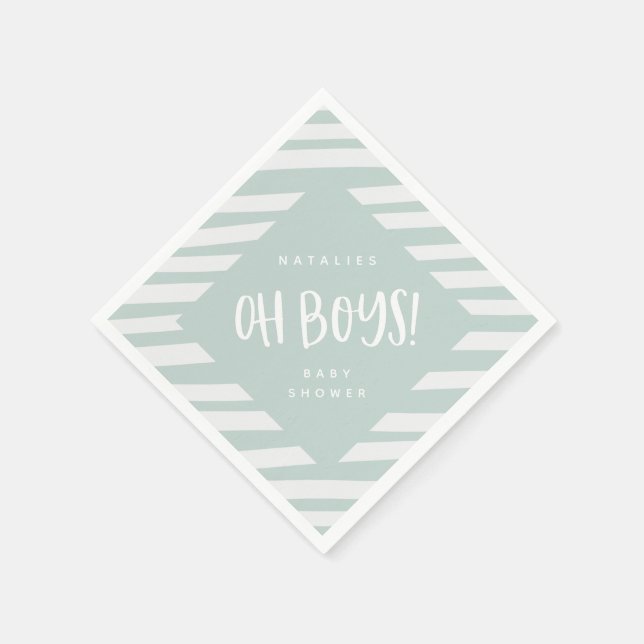 Serviette En Papier Mon bébé ! Fête baby shower Twin boys (Coin)