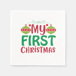 Serviette En Papier Mon premier Noël