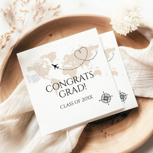 Serviette En Papier Monde carte grats grand wanderlust classe de