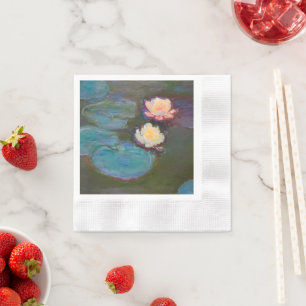 Serviette En Papier Monet Nymphéa Nymphéas Étang Nymphéas Peinture