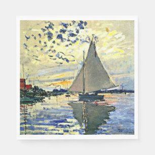 Serviette En Papier Monet - Voilier au Petit Gennevilliers,