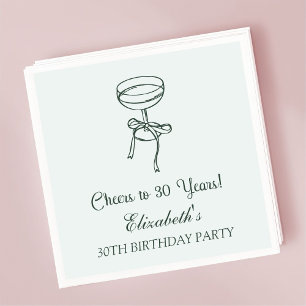 Serviette En Papier Monnaie moderne encourage à 30 ans Anniversaire se