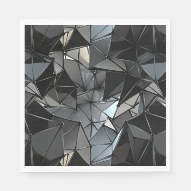 Serviette En Papier monochrome sans fin : (Devant)