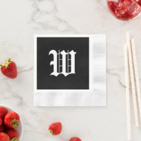 Monogram W, ancienne police anglaise,