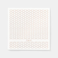 Monogramme d'Hexagon Rose or de cuivre moderne
