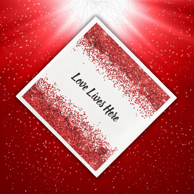 Serviette En Papier Monogramme - Texte noir sur blanc avec parties sci (Créateur téléchargé)