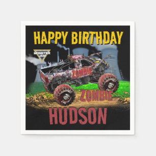 Serviette En Papier Monster Jam - Anniversaire Zombie