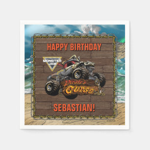 Serviette En Papier Monster Jam - La Malédiction du Pirate Anniversair