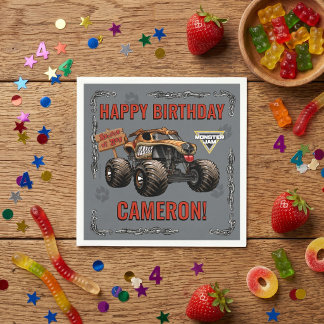 Serviette En Papier Monster Jam - Monster Mutt Anniversaire