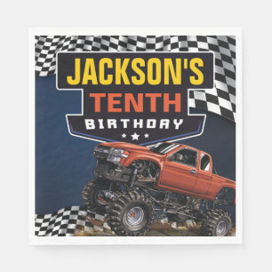 Serviette En Papier Monster Truck Jam fête d'anniversaire, n'importe 