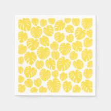 Monstera - Citron jaune et blanc