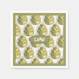 Serviette En Papier Monstera Leaves – Green