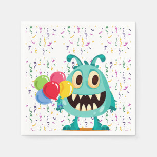 Serviette En Papier Monstre/Dessin/alien