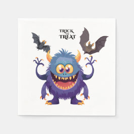 Serviette En Papier Monstre idiot d'Halloween
