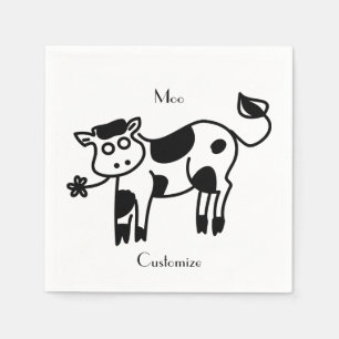 Serviette En Papier Moo Cow Thunder_Cove