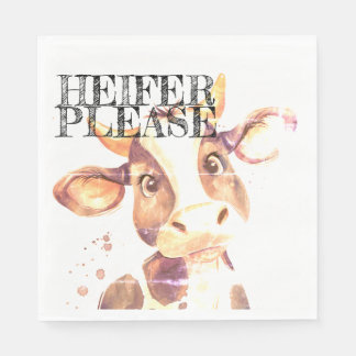 Serviette En Papier Moo-ve sur des serviettes ennuyeuses : Heifer S'Il