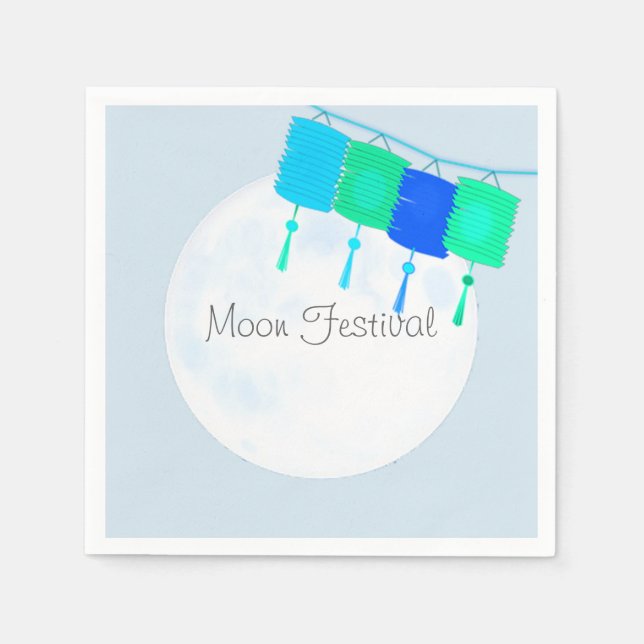 Serviette En Papier Moon Festival Chinese Autumn Festival (Devant)