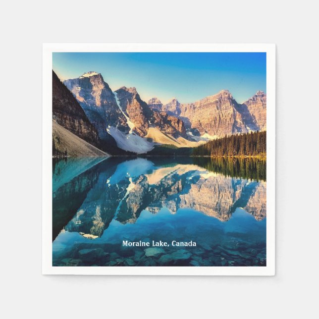 Serviette En Papier Moraine Lake, Canada, (Devant)