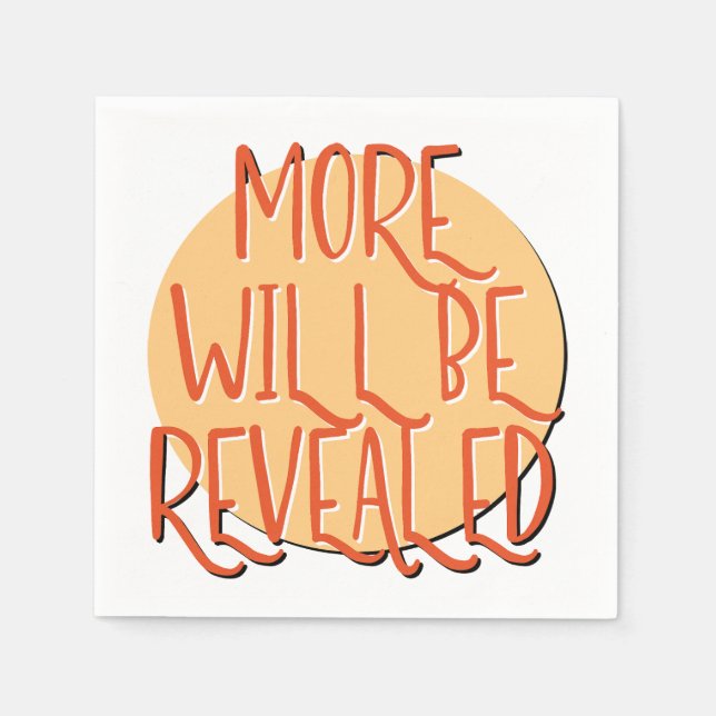 Serviette En Papier More Will Be Revealed | 12 Step Recovery Slogan (Devant)