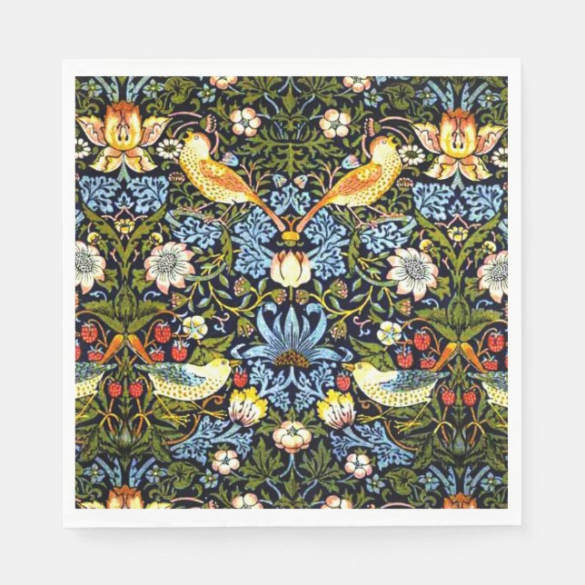 Serviette En Papier Morris - Thief aux fraises (Devant)