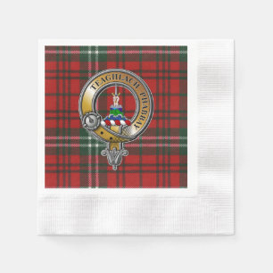 Serviette En Papier Morrison Tartan & Badge