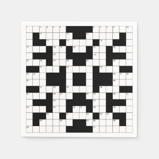 Serviette En Papier Mot de passe Puzzle papier de conception Napkin